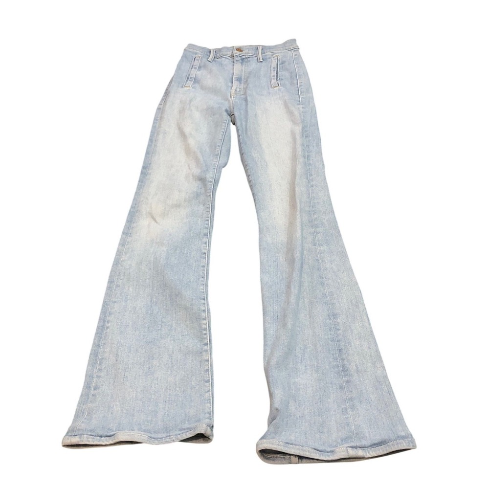 Mother The Drama Flare Jeans Womens 25 Mapping It Out High Rise Wide Leg